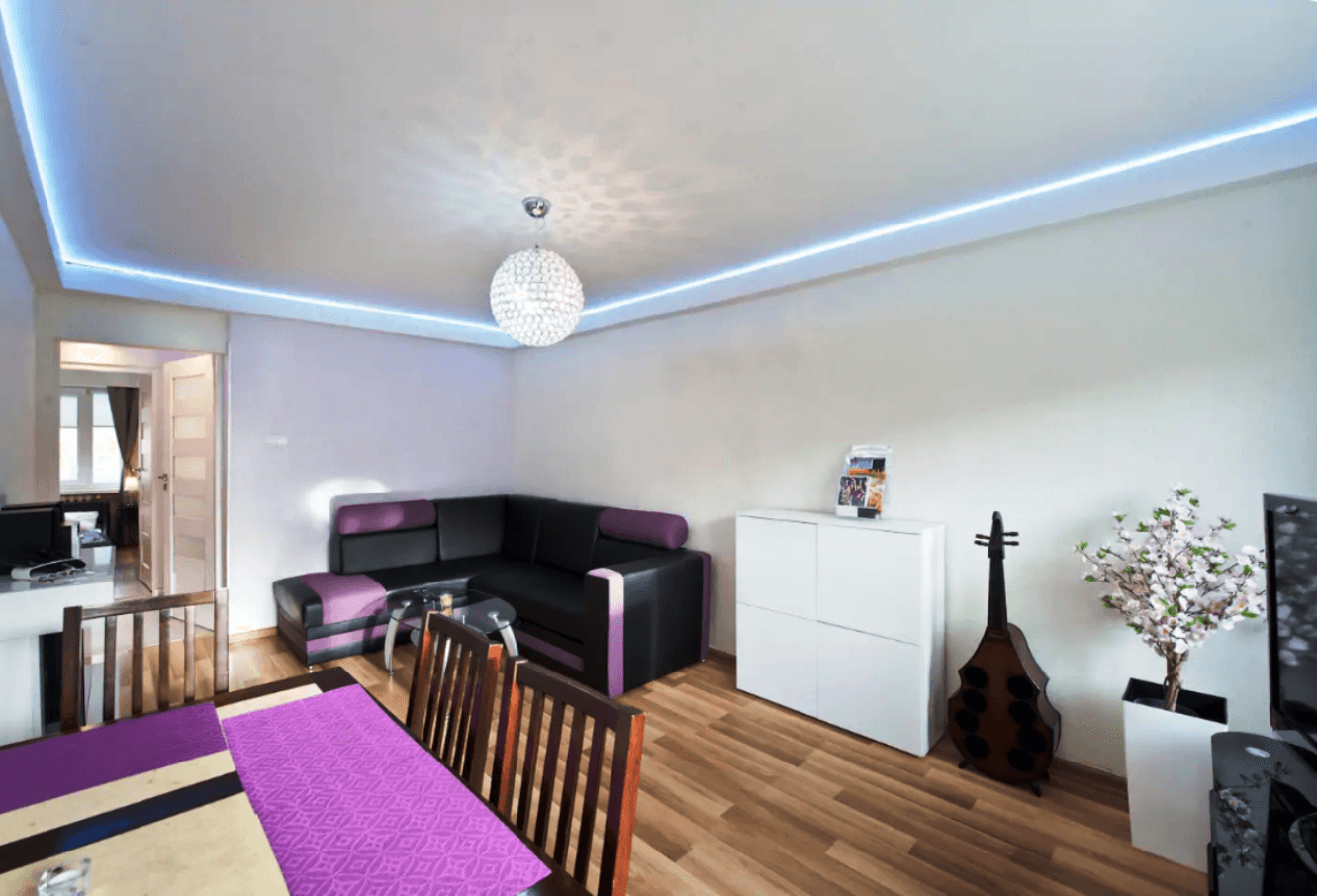 Apartament Długie Ogrody, Gdańsk – salon