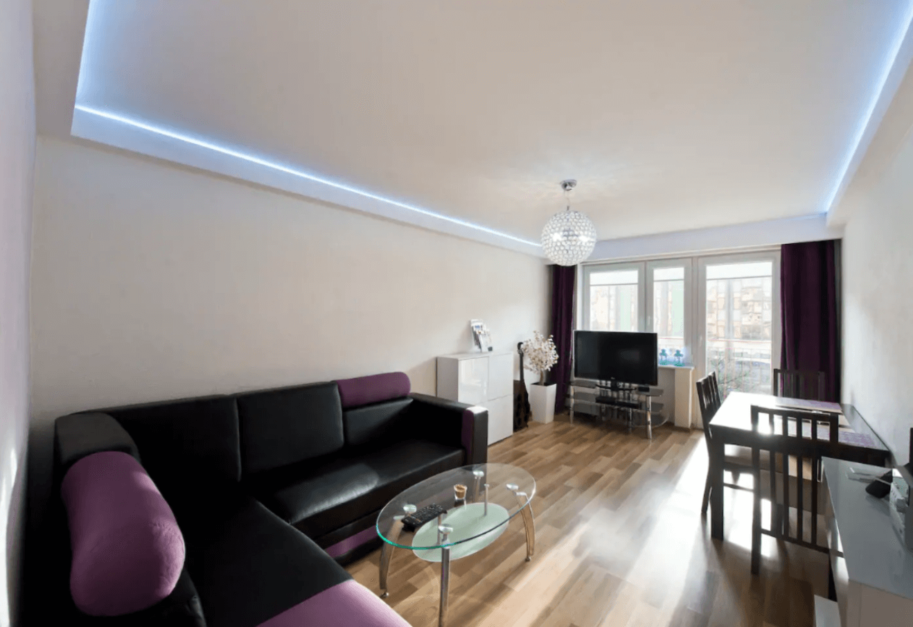 Apartament Długie Ogrody, Gdańsk – salon