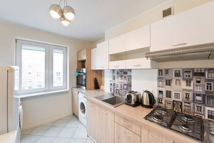 Apartament Długie Ogrody Gdańsk – kuchnia