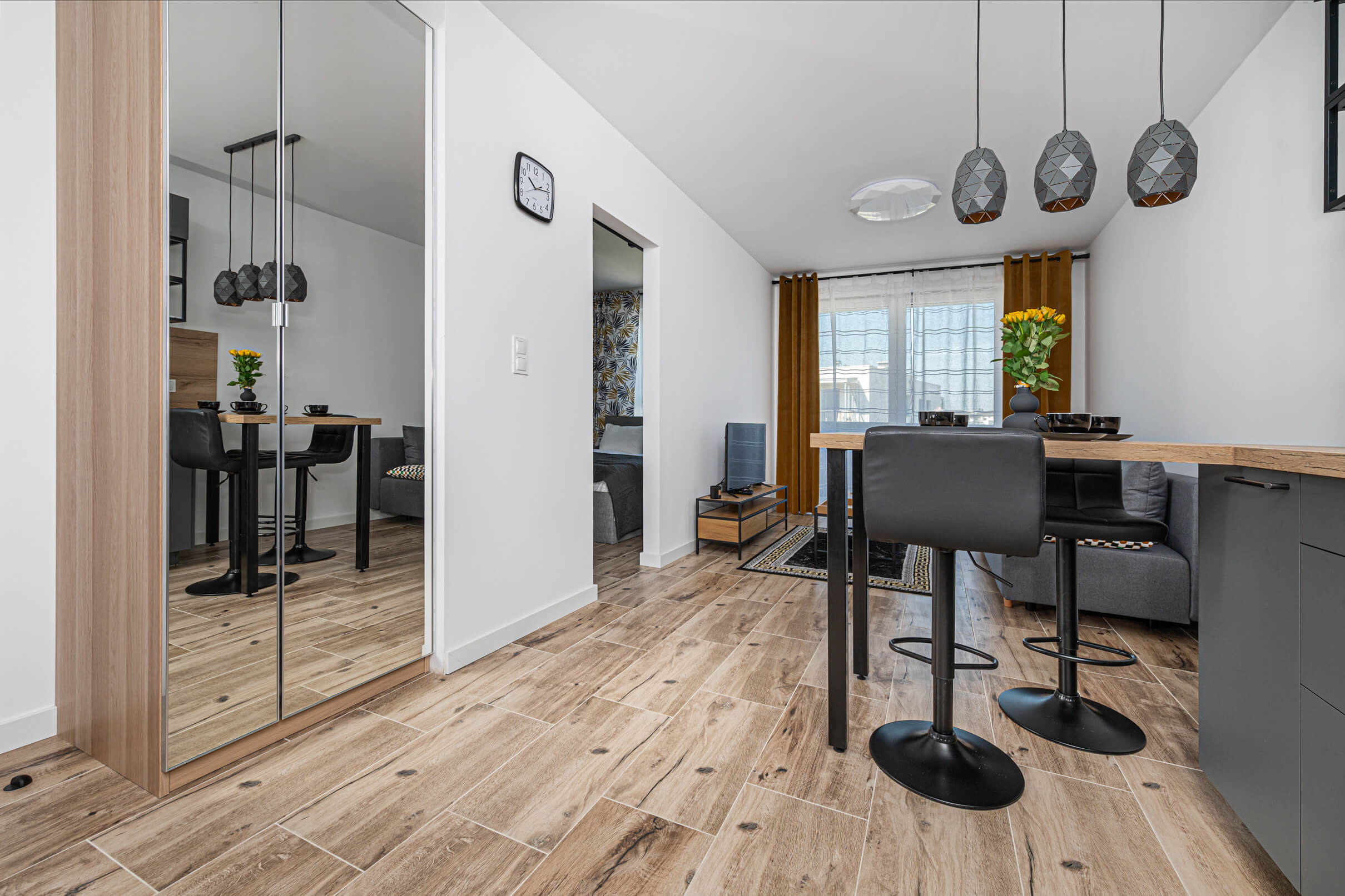 Apartament Paryż Gdańsk – aneks kuchenny